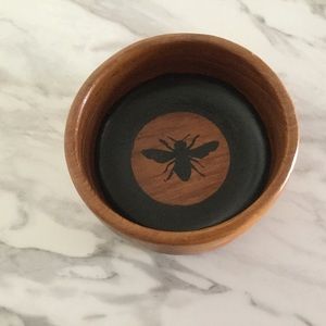 Hand painted Teakwood Bowl